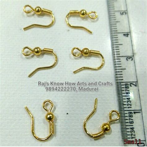 Small fish ear Hook-10 pair in a pack – KnowHowArtCraft