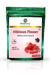 BestSource Hibiscus Tea (50 gm Dried Flower Tea), Herbal Tisane for ...