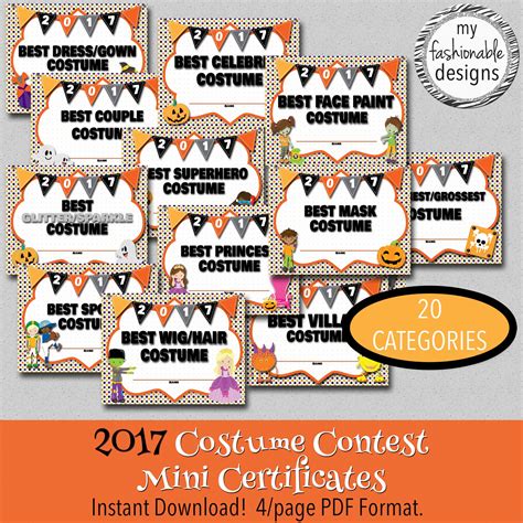 Costume Contest Categories at Will Barkman blog