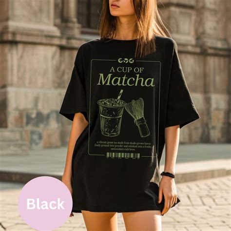 Matcha Latte Shirt, Aestetic Matcha Set Shirt, Gifts for Matcha Lovers ...
