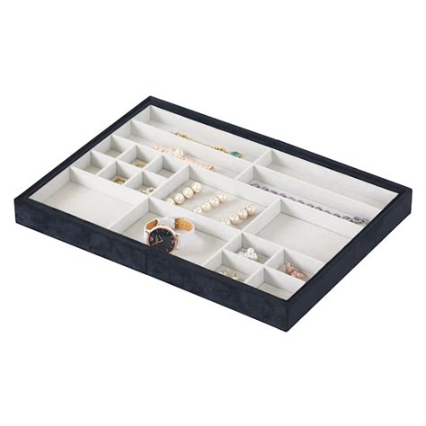 Velvet Expandable Jewelry Organizer, Black