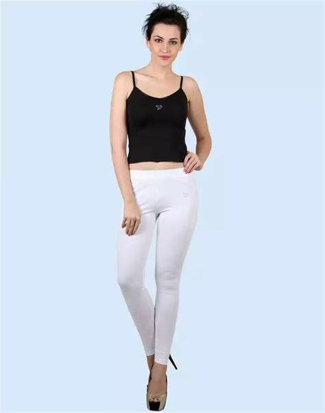 Twin Birds Pearl White Cotton Lycra Pencil Cut Women Legging – South ...