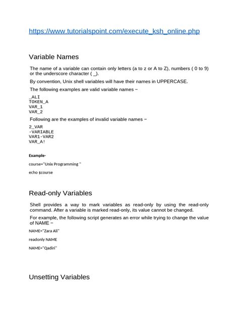 TC Shell Scripting Defining Variables 的图像结果