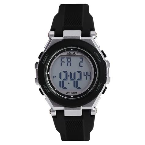 Buy Online Zoop Digital Watch with Silver Case, Digital Dial & Black ...
