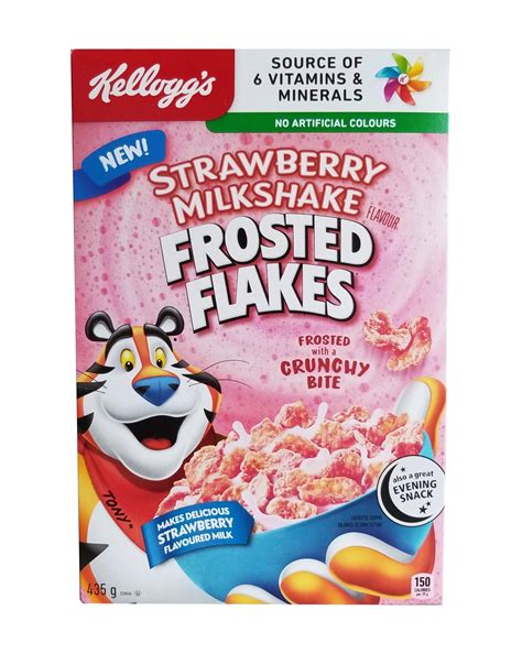 Kellogg's Strawberry Milkshake Flavored IFF17 Frosted Flakes Cereal ...