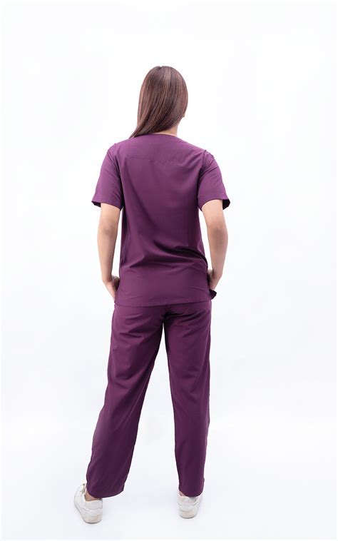 Ziva Original 5 pocket classic (Wine) Scrubs – Ziva Uniforms