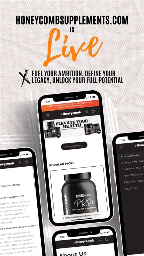 We are Live! | Honeycomb Supplements