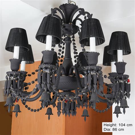 GARRICK 8 lights solid black crystal chandelier light – KAPOOR-E ...