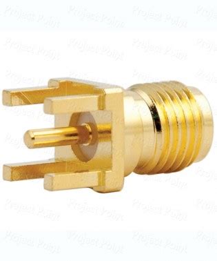 SMA Connector Gold Plated Female Vertical PCB Mount, SMA Jack, SMA ...
