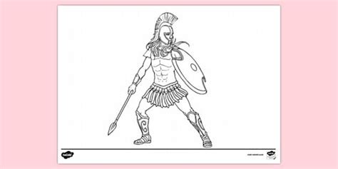 Achilles Colouring Sheet | Colouring Sheets | Twinkl