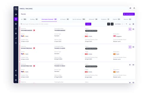Image result for Parcel Tracking Sample