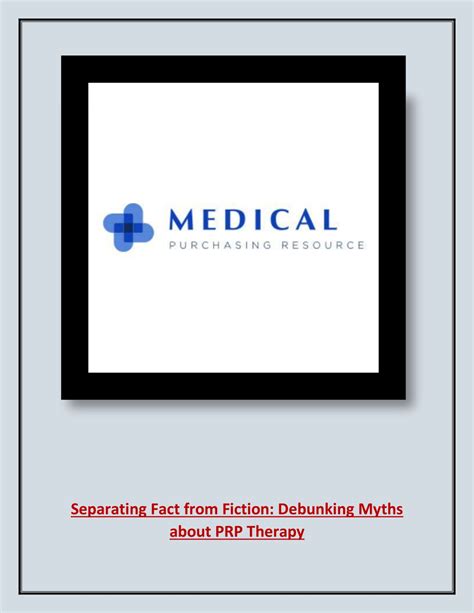 PPT - Separating Fact from Fiction: Debunking Myths about PRP Therapy PowerPoint Presentation ...