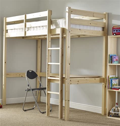Buy STRICTLY BEDS&BUNKSCeleste High er Loft Bunk Bed with Desk, 3ft ...