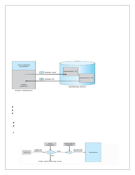 Unit- 4,5 COA notes - Swapping A process can be swapped temporarily out ...