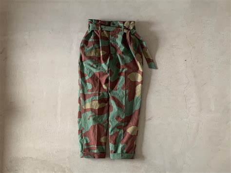 ohal / MEDIUM Italian Army San Marco camo Tuck Tapered Pants | ohal ...