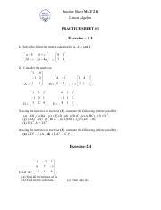 Image result for Linear Algebra Practice Problems