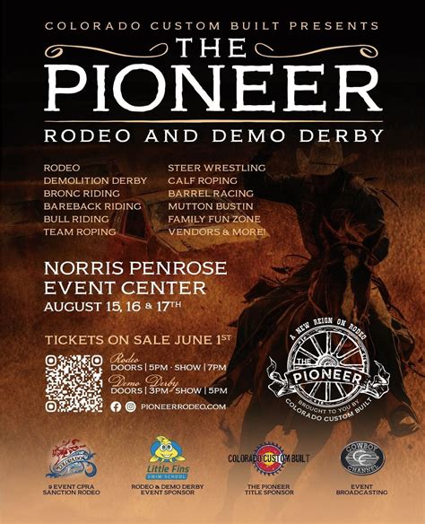 2025 Pioneer Rodeo and Demolition Derby, Norris Penrose Event Center ...