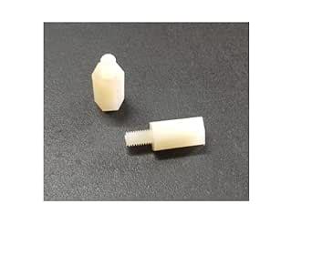 20 PCS M3 10mm height bolt PCB Spacer Stackable nylon studs : Amazon.in ...