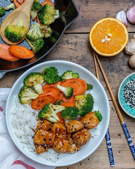 Easy Teriyaki Chicken With Rice And Vegetables - Recipe Video ...