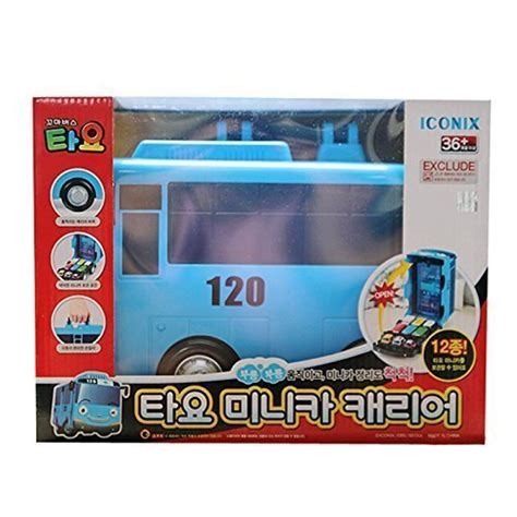 Buy ICONIX The Little Bus Tayo Mini Car Carrier Storage Toy : Korean ...