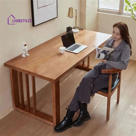 Liza Solid Wood Study Table for Students – LivIn Styles