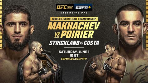 UFC 302: Makhachev vs. Poirier | Saturday, June 1 - ESPN Press Room U.S.