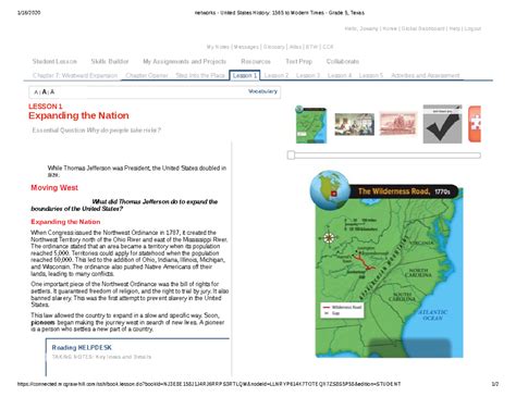 Networks - United States History: 1565 to Modern Times - Grade 5, Texas ...