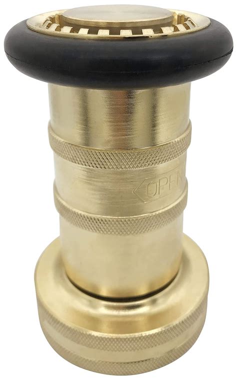 Buy RosyOcean 2 Inch NPSH Fire Hose Nozzle Brass Fire Equipment ...