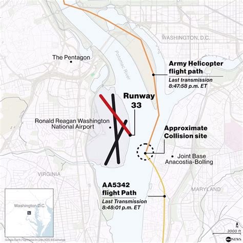DC plane crash: A timeline of the deadly collision - 6abc Philadelphia