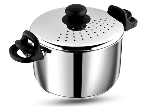 Vinod Stainless Steel Pasta, Rice Pot with Strainer lid - 4 Litre, SAS ...
