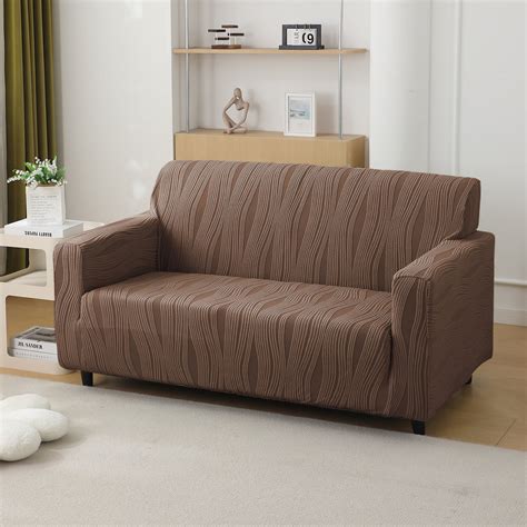 Designer Stretchable Woven Jacquard Frill Sofa Covers Sets | HOKIPO ...