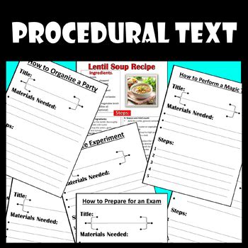 Image result for Example of Pricedural Text Step by Step