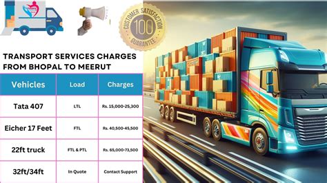 Goods Shifting from Bhopal to Meerut - Truck Booking Services