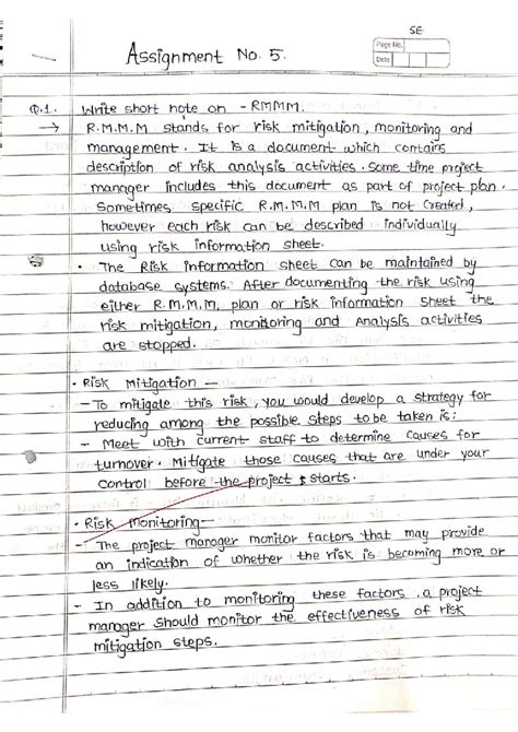 SE 19915 Assignment 5: Risk Management & Software Configuration Notes ...