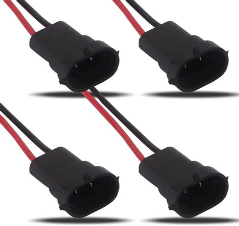 Buy Qasim H8 H11 Male Socket Connector for Headlights Fog Lights ...