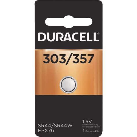 RopeSoapNDope. Duracell 303/357 Silver Oxide Button Cell Battery