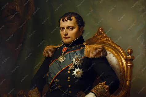 Napoleon bonaparte french emperor portrait famous person | Premium AI ...