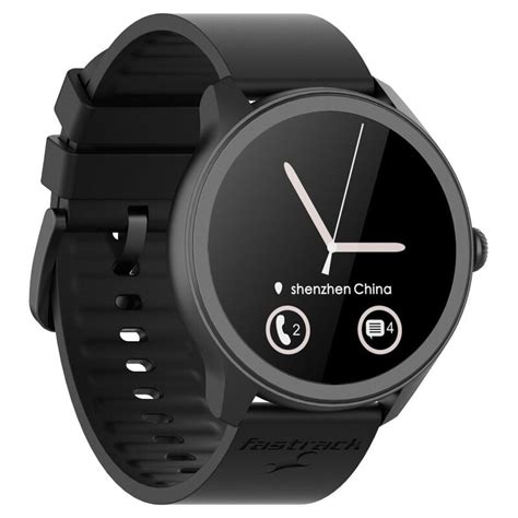 38091PP01 Fastrack Reflex Invoke Smartwatch Black: BT Calling, Advance