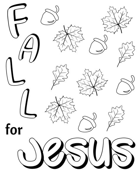 Free Christian Fall Coloring Pages