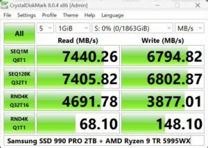 Computer Disk Performance Test 的图像结果
