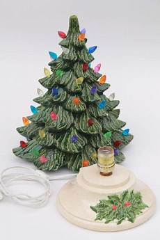 Electric Ceramic Tree by Retro Ceramic Tree Lighted Electric Tabletop Electric Ceramic Tree