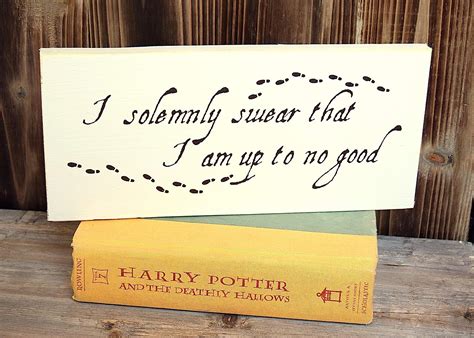 SLobyy Marauder's Map Sign 12" x 5.5" Harry Potter Wooden Sign Wood ...