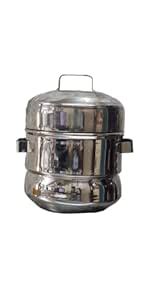 Airody steel steamer, idli maker,pedavan,trditional udupi style ...