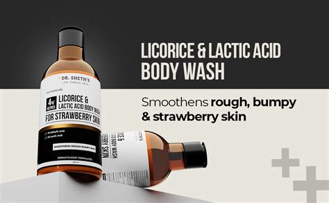 Buy Dr. Sheths’ Licorice & Lactic Acid Body Wash For rough, bumpy ...