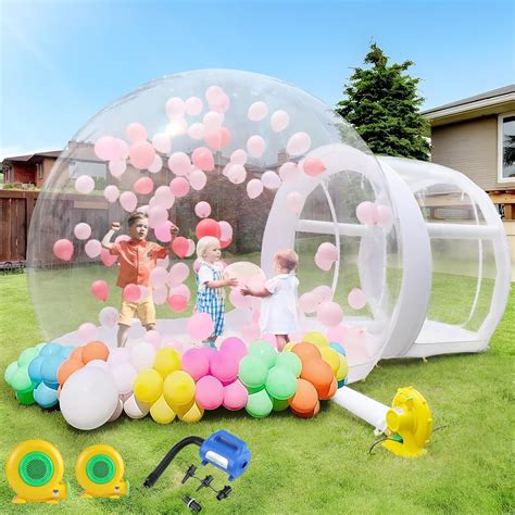 Inflatable Bubble House 10FT for Kids Adults, Large TPU Balloon House ...