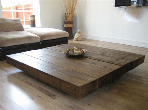 Large Square Wood Coffee Table | Foter