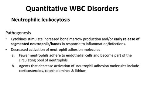 Benign White blood cell (WBC) Disorders | PPTX