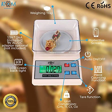 ATOM Ming Heng Electronic Digital Scale with Tray K1-A : Amazon.in ...