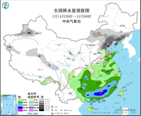 中央气象台：我国中东部有大范围降水天气 江南华南有强对流天气