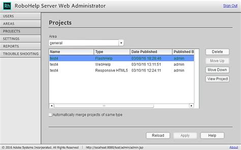 Adobe RoboHelp Server 的图像结果